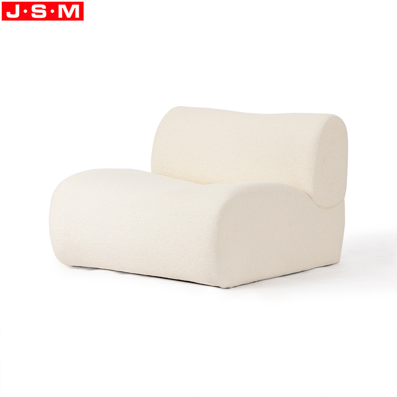 Good Quality Ash Timber Base White Color Ottoman Sofa Household Living Room Sofa