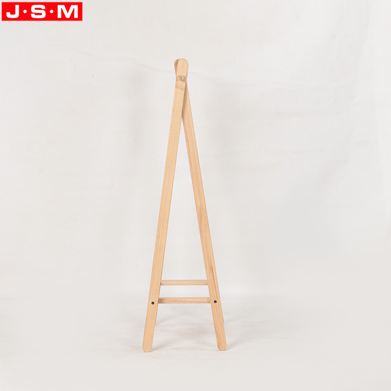 Hotel Home Indoor Simple Design Wooden Material Standing Coat Rack For Bedroom