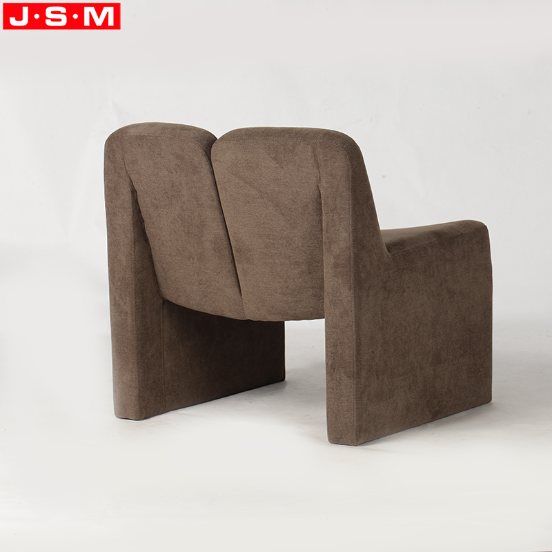 Restaurant Luxury Metal Frame Chair Fabric Upholstery Leisure Wooden Frame with Foam And Upholstery