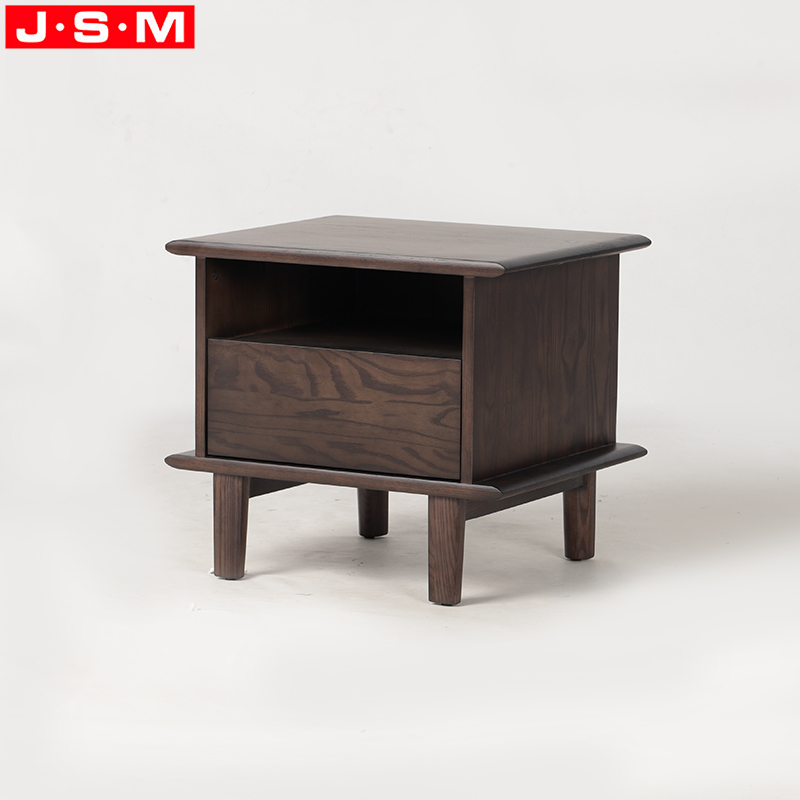 Chinese Manufacturers Directly Sell Stand Bedside Storage Cabinet Ash Timber Base Square Wood Bedside Cabinet