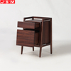 Hot Sale Nordic Classical Wooden Furniture Bedside Cabinet Ash Timber Base Bedside Cabinet With Drawer Storage