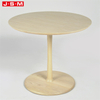 China Supply Coffee Shop Round Yellow Soild Wood Bar Counter Table Outdoor Coffee Table Set