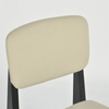 High Quality American Style Long Back Solid Wood Leather Dining Chair