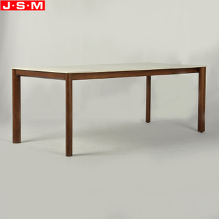 Modern Living Room Dining Room Ash Timber Base Rectangle Dining Table