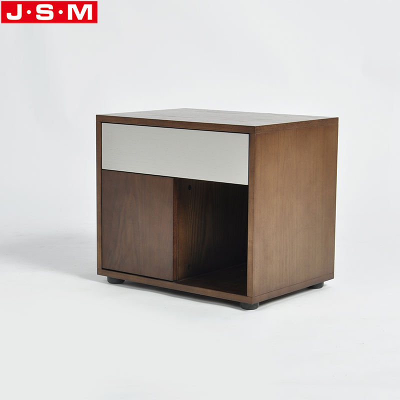 Good Price Veneer Carcase Night Stand Home Bedroom Furniture Wooden Bedside With Drawer