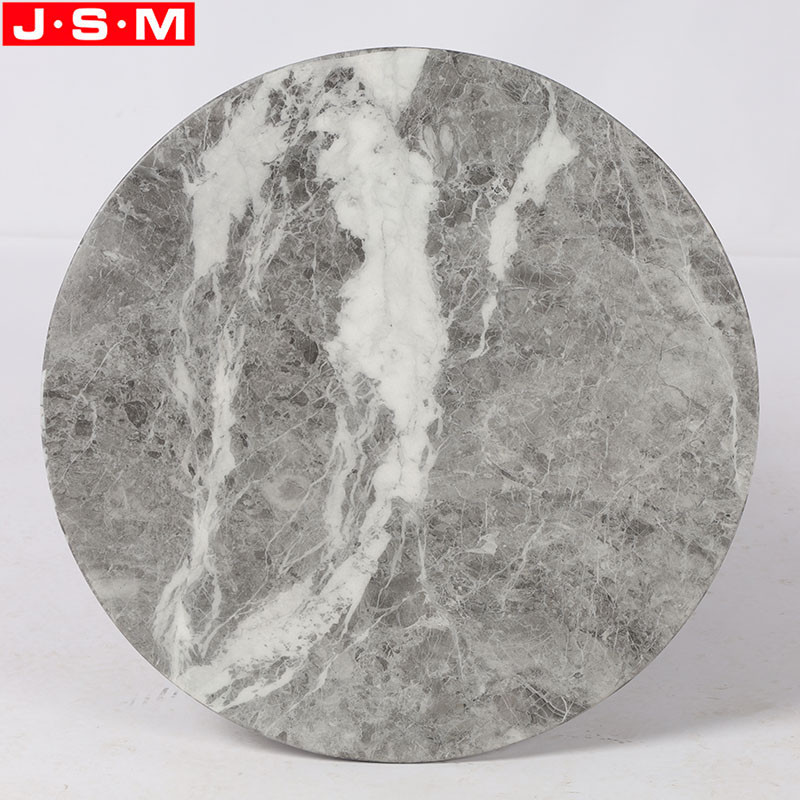 Black Marble Top Side Table