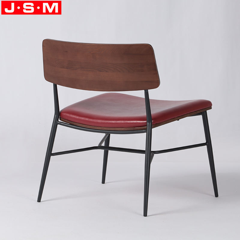 French Metal High Back Accent Leather Living Room Seating Chairs Armchair