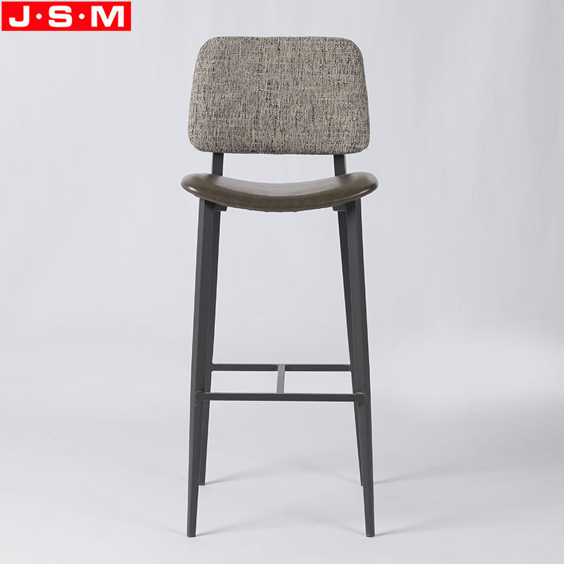 Wholesale Nordic Luxury Modern fabric High Counter Height Bar Chairs Stools For Kitchen Restaurant Bar Table