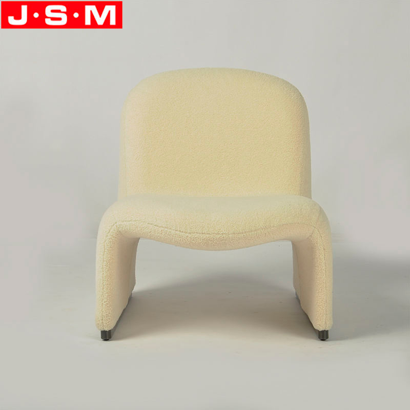 Modern Creamy White Chair Living Room Home Office Lounge Armless Chair