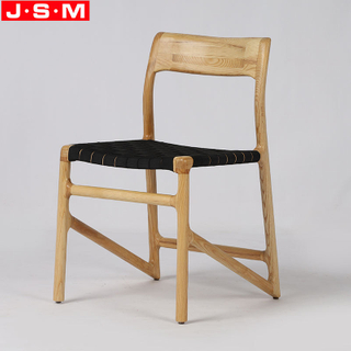 Wholesale Weave Seat Dining Chair Restaurant Chair Ash Timber Wooden Frame Dinning Chair