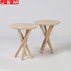 Art Leg Ash Timber Frame Modern Coffee Table Round Wooden Coffee Table Modern Tea Table