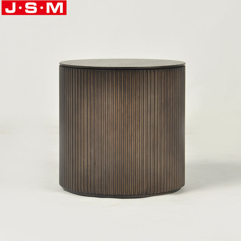 Modern Veneer Table Top Ash Timber Base Wooden Room Black Coffee Table