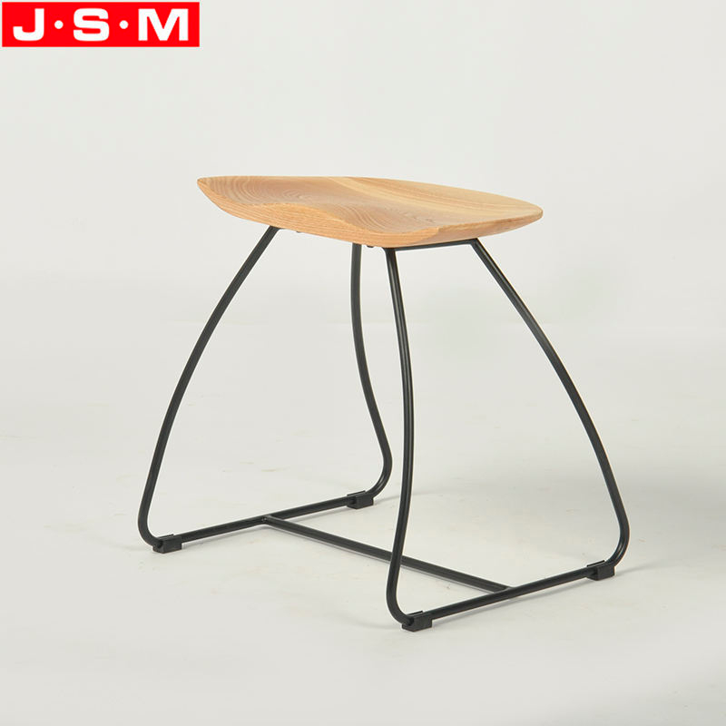Good Quality Wine Cellar Black Backless Single Seat Bar Chair With Footrest