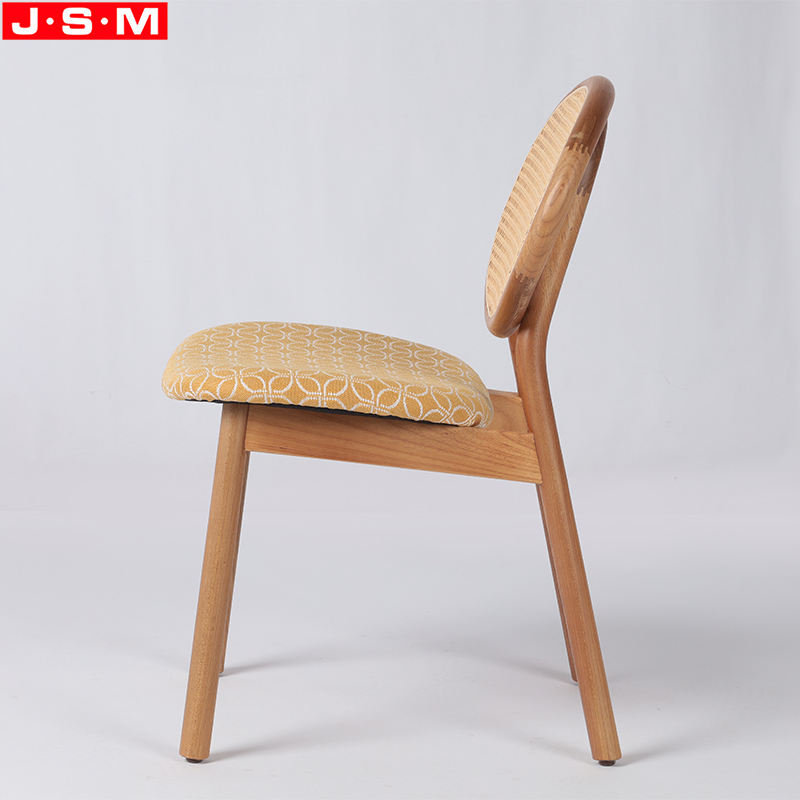 Wholesale Simple Chinese Vintage Wooden Rattan Back Home Dining Chair