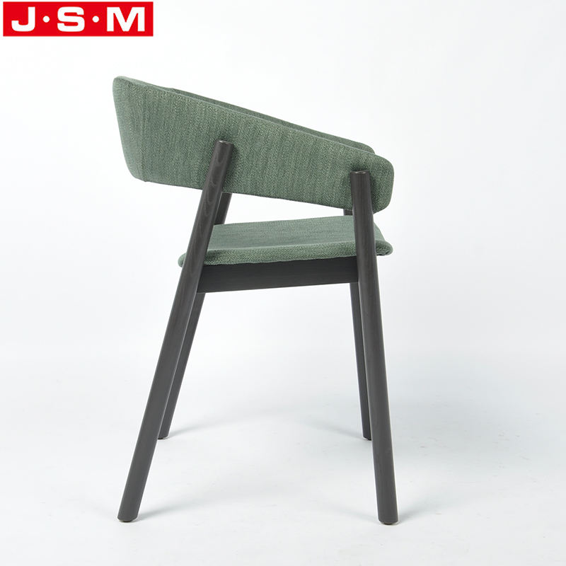 High Quality Veneer Seat Wood Dining Chair With Cushion Backrest