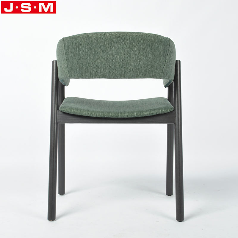 High Quality Veneer Seat Wood Dining Chair With Cushion Backrest