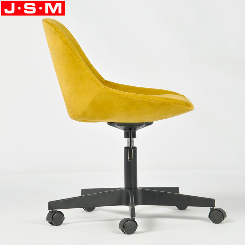 Cheap Ergonomic Design Leisure Home Yellow Wheels Swivel Office Chairs
