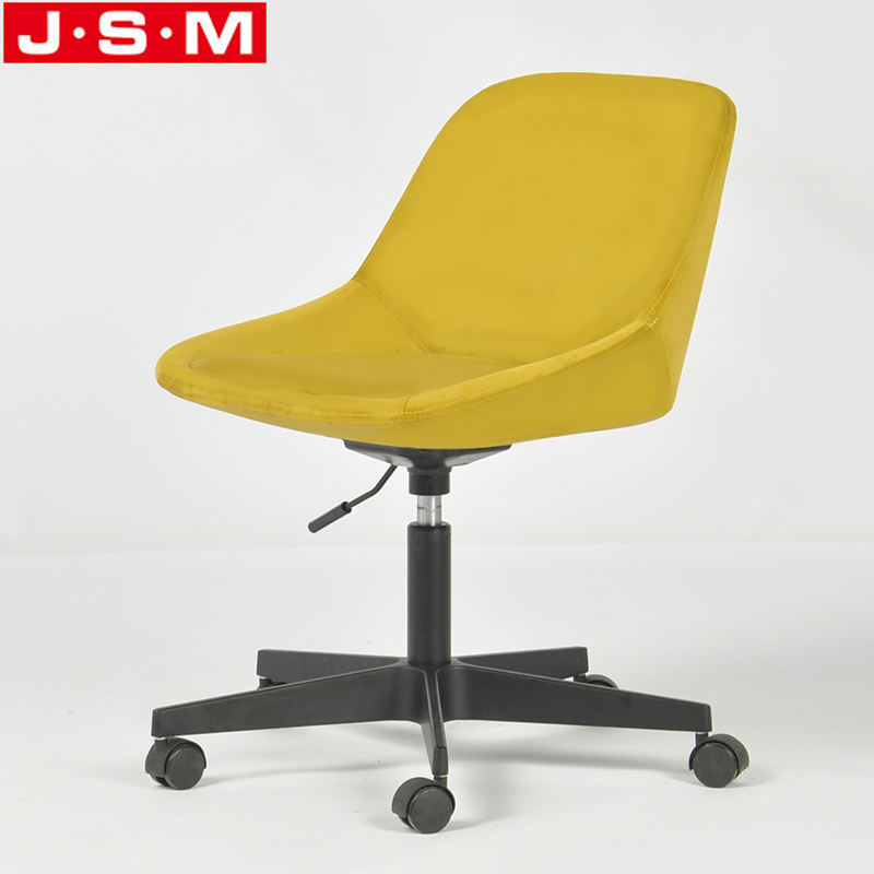 Cheap Ergonomic Design Leisure Home Yellow Wheels Swivel Office Chairs