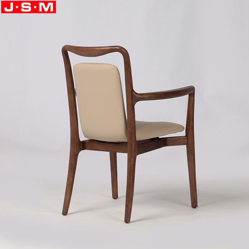 New Arrival Indoor Dining Room Furniture Fabric Dining Chair For Hotel Restaurant Wooden Chair