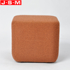 Upholstered Space Saving Tufted Square Stool Footrest Footstool Ottoman With Wooden Frame