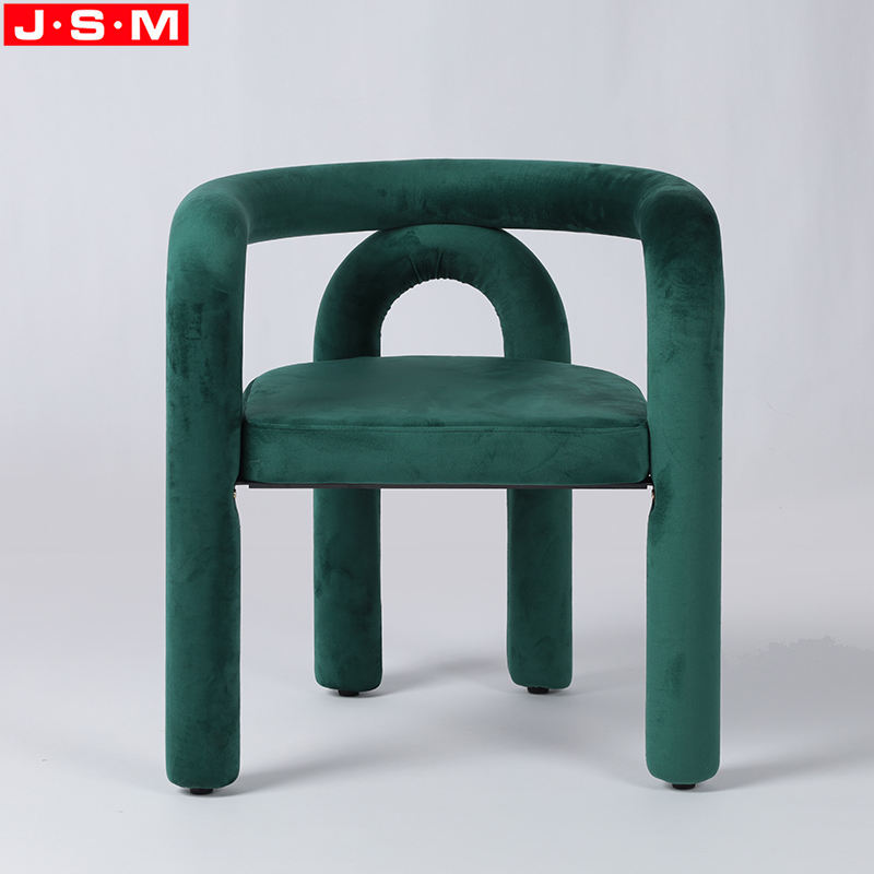 Modern Living Room Graphic Sense Metal Frame Armchair With Foam And Upholstery