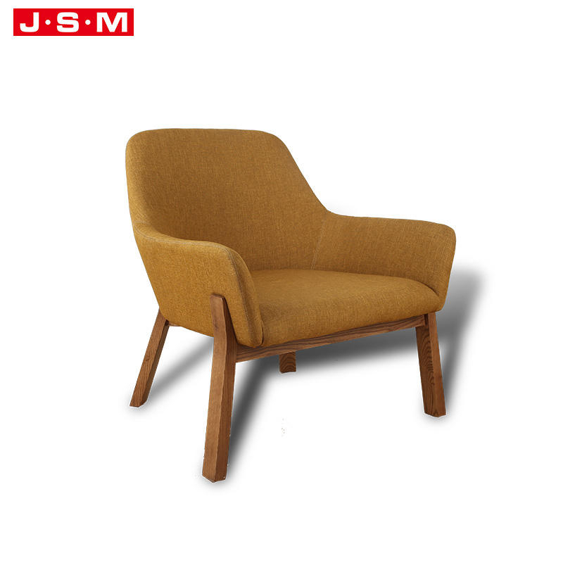 Nordic Style Wooden Frame Terrace Armchair For Bedroom Living Room