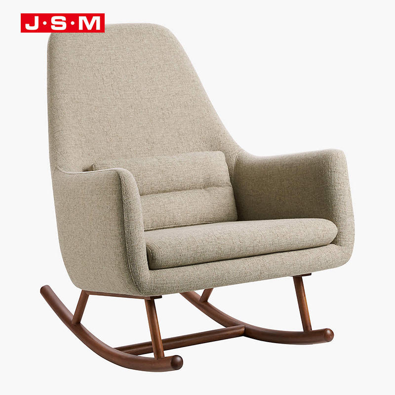 Living Room Sofa Upholstered Chair Wooden Shake Armchair