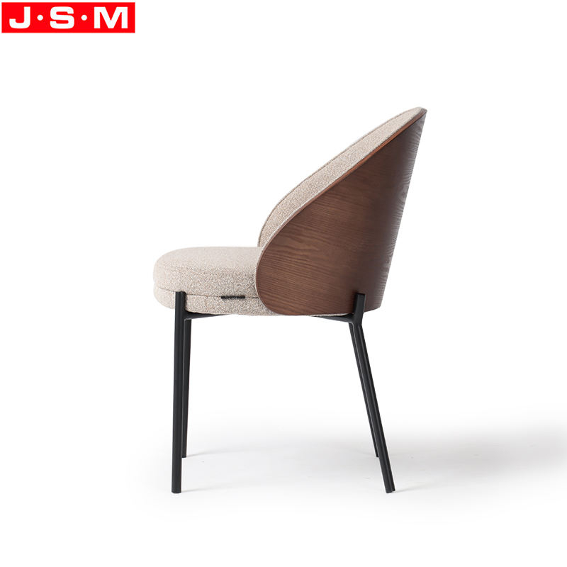 Modern Ergonomic Velvet Fabric Upholstered Luxury Living Room Furniture Leisure Dining Chair