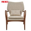 French Morden Furniture Lobby Living Room Garden Solid Wood Bench Armchair