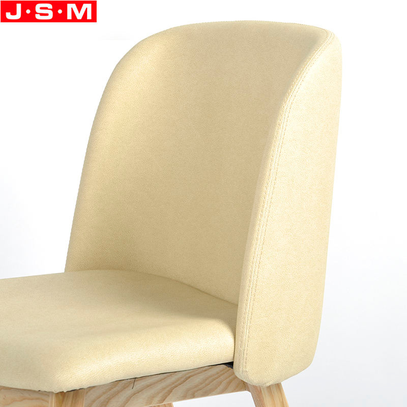 French Kitchen Outdoor Bistro Wooden White Fabric Curved Back Dining Chairs