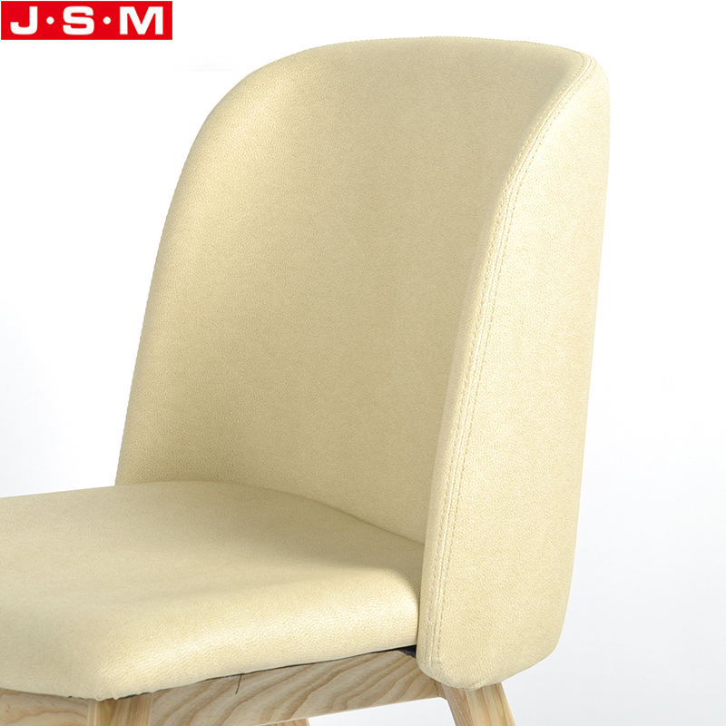 French Kitchen Outdoor Bistro Wooden White Fabric Curved Back Dining Chairs