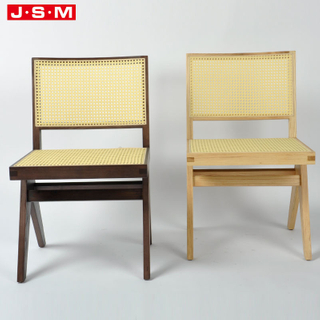 Custom Outdoor Indoor Dining Room Hotel Wood Frame Armless Dining Chairs