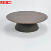 Classic Indoor Living Room Garden Black Circle Solid Wood Coffee Table