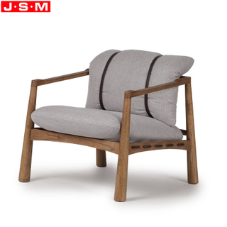 Nordic Living Room Chair Wool Fabric Luxury Single Seater Armchair
