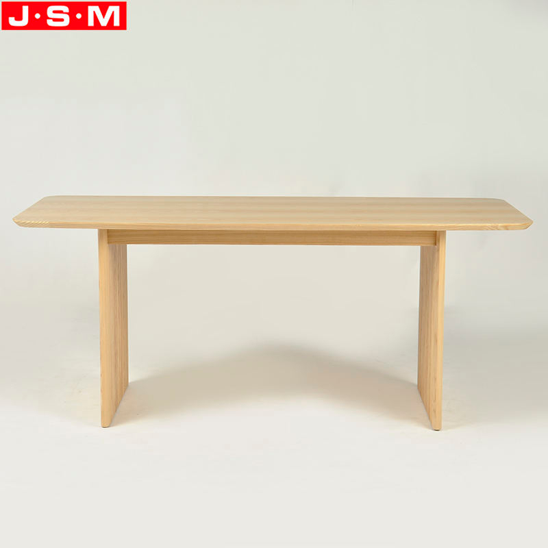 Factory Wholesale Ash Timber Base Dining Room Table Solid Wooden Rectangular Dining Tables