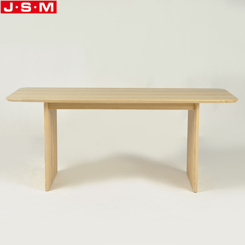 Factory Wholesale Ash Timber Base Dining Room Table Solid Wooden Rectangular Dining Tables