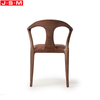 Modern Design Walnut Color Restaurant Cafe Ash Walnut Solid Wood Dining Chairs For Sale