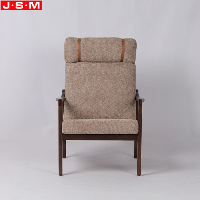 Hot Selling Leisure Solid Wood Armchair Comfortable Seat Single Sofa Chair Living Room Armchair
