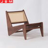 Nordic Leisure Comfortable Seat Single Armchair With Fabric Upholstered