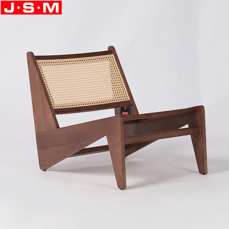 Nordic Leisure Comfortable Seat Single Armchair With Fabric Upholstered