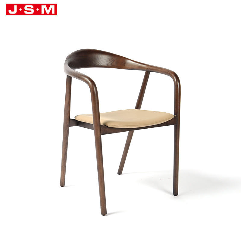 Best Selling Items Customized Modern Style 4 Legged Wooden Stool Dining Chair Solid Wood Hotel Armrest Chairs Dining Chair