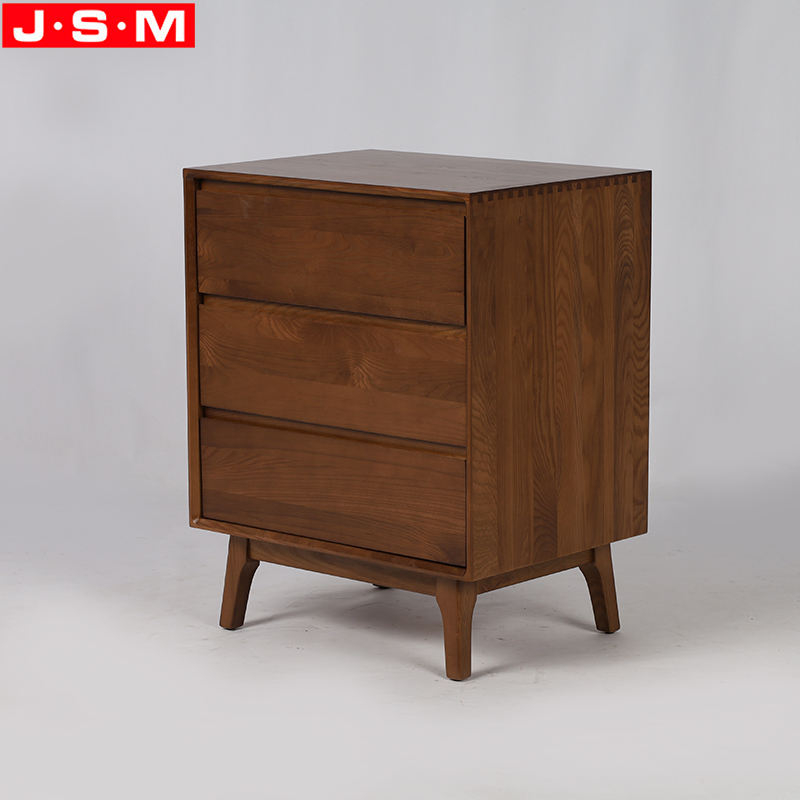 Home Vintage 3 Drawer Wooden Storage Living Room Side Cabinet With Shelves