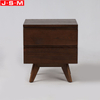 European Style Storage Cabinet Nightstand Two Drawers Table Bedside With Ash Timber Legs