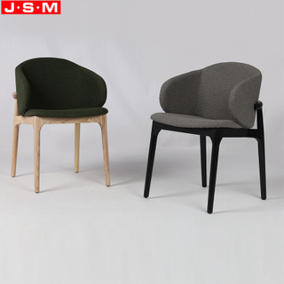 Green Restaurant Ash Timber Home Furniture Wooden Legs Dining Chair