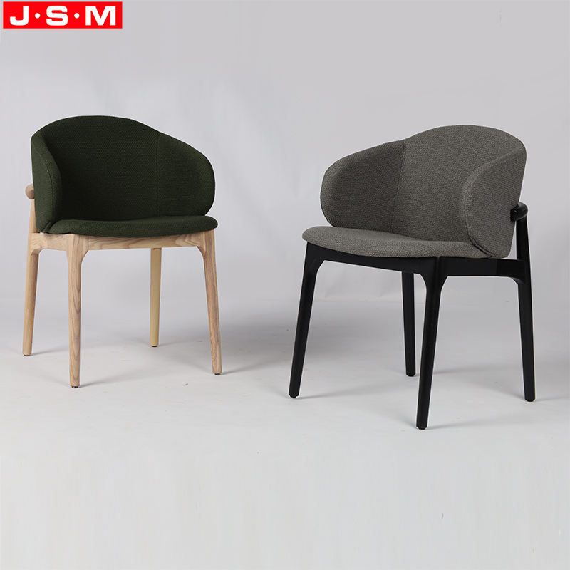 Green Restaurant Ash Timber Home Furniture Wooden Legs Dining Chair