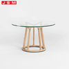 Luxury Nordic Modern Outdoor Rustic Wooden Solid Wood Room Round Marble 6 Seater Dining Tables Set