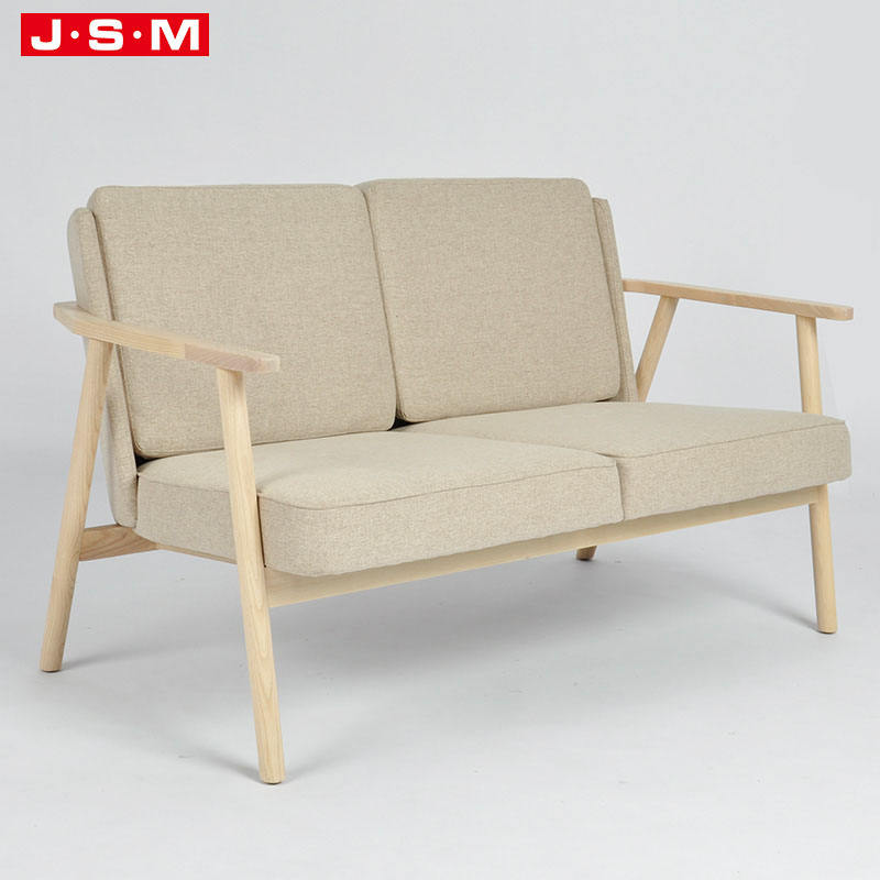 Nordic Modern L Shape Furniture Waiting Space Saver Extra Restaurante Home Wood Sofa