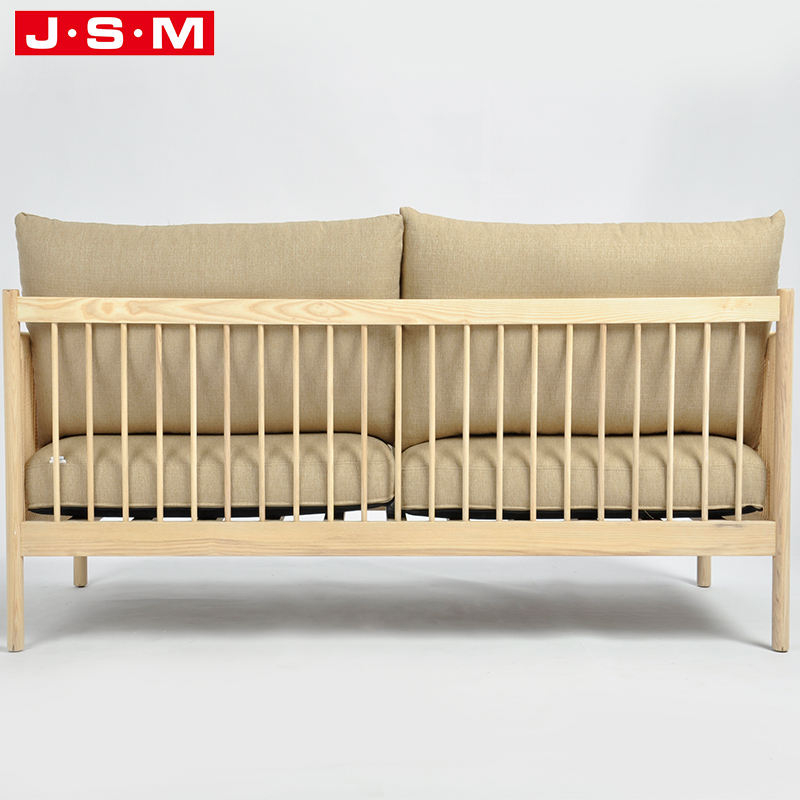 Modern Velvet Settee Wooden Couch Furniture Live Room Sofa Seat