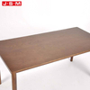 Modern Raw Wood 4 Seaters Nordic Dining Farmhouse Wood Large Dining Table