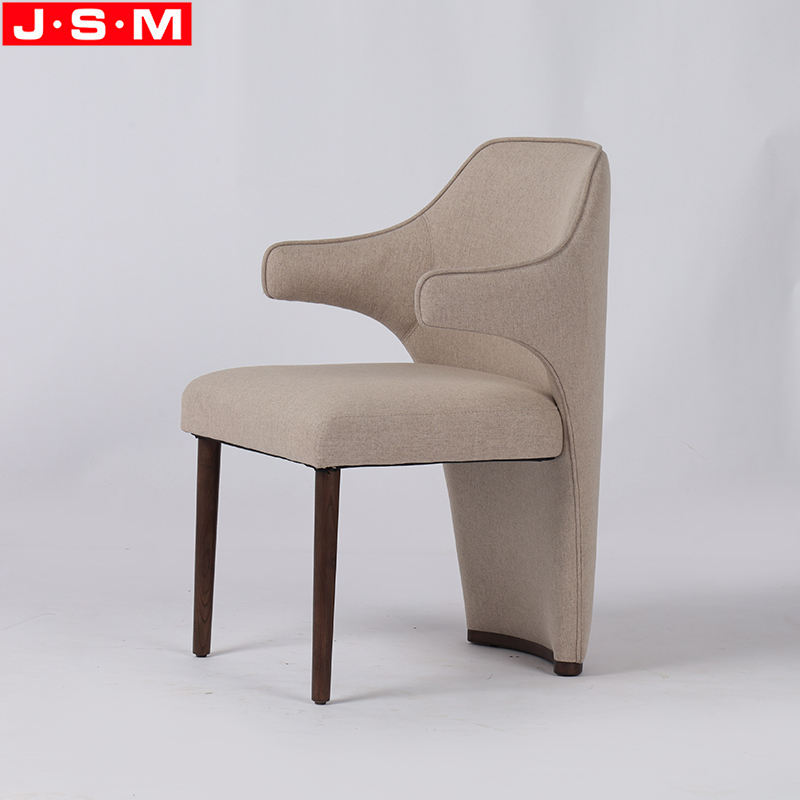 China Wholesale Comfortable Fabric High Back Kitchen Dining Chair